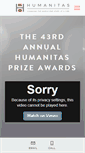 Mobile Screenshot of humanitasprize.org