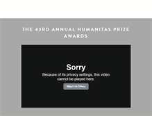 Tablet Screenshot of humanitasprize.org